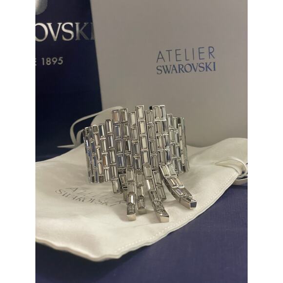 Swarovski Crystal Silver Shade Fluid Azzurro Bracelet 5483204 - Picture 8 of 14